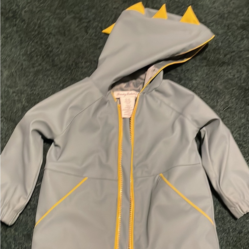 Infant dino rain coat